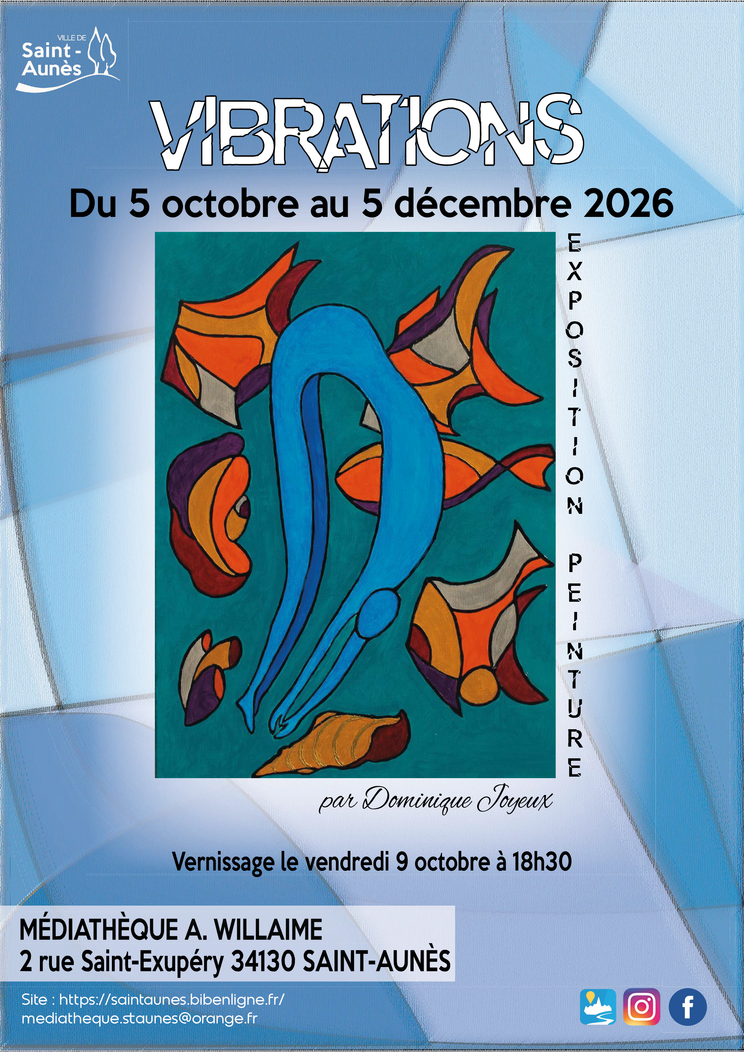 Affiche exposition "Vibrations"