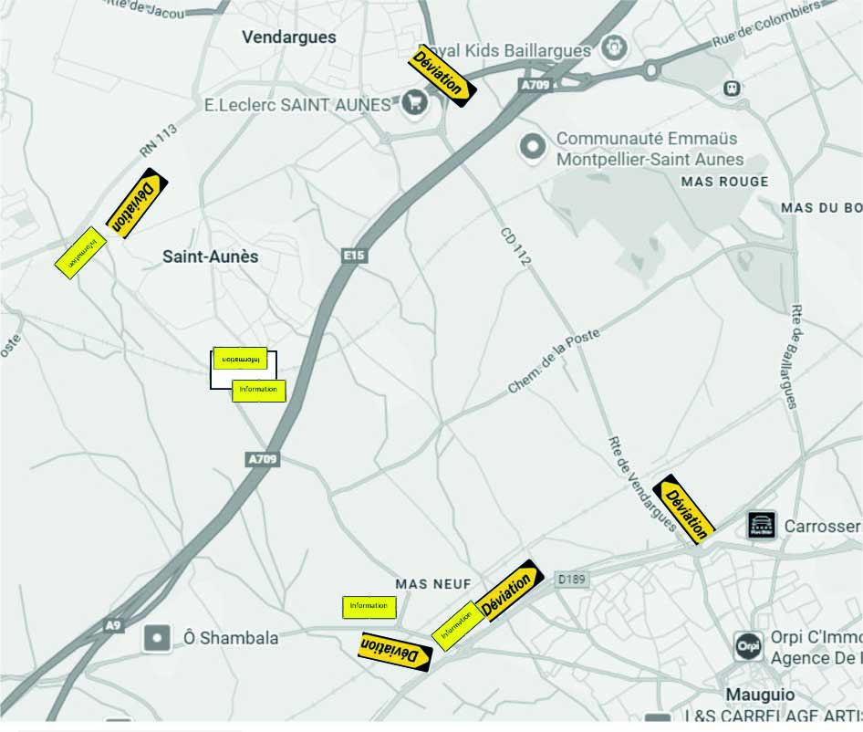 Plan de déviation