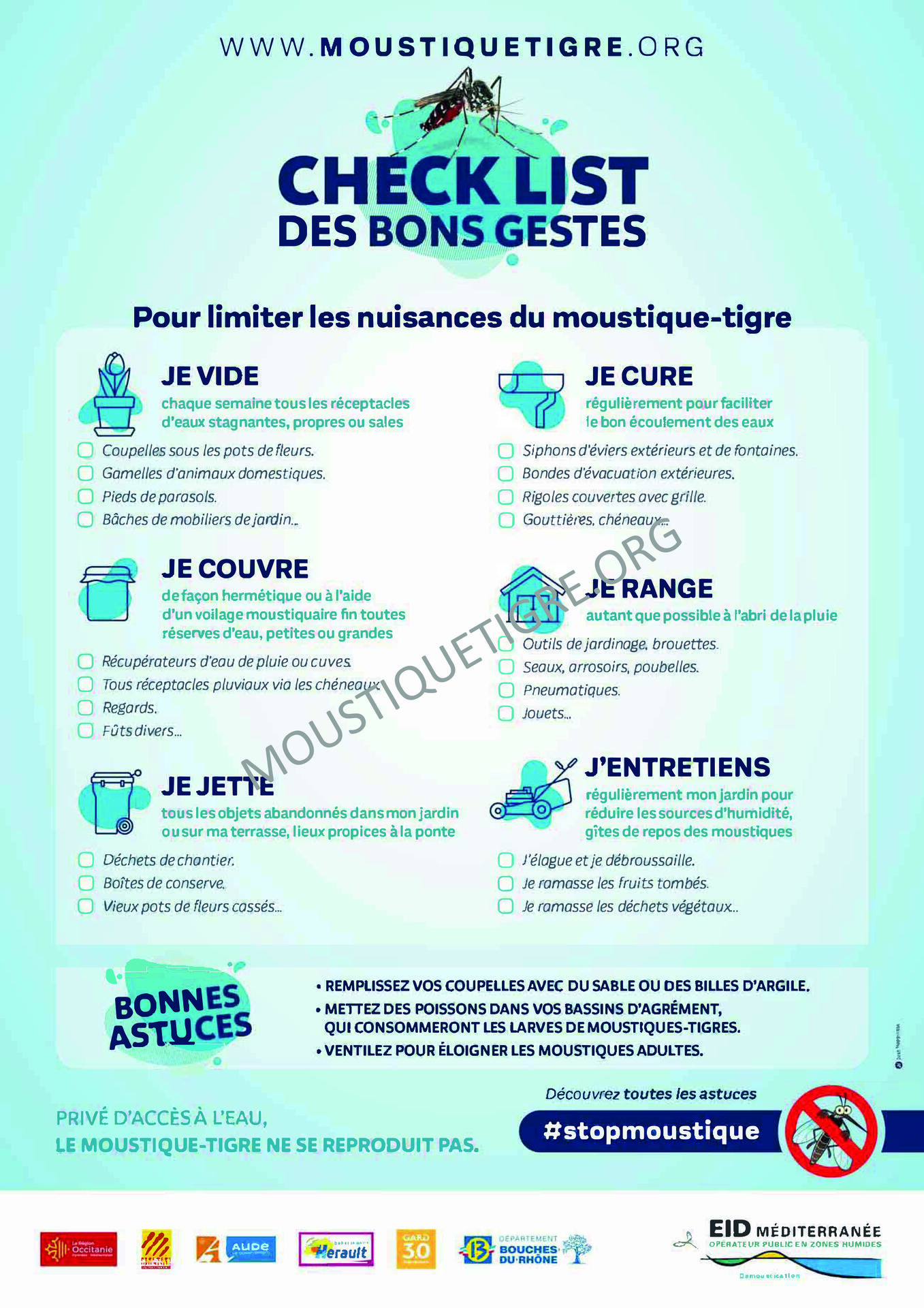 check list moustique tigre